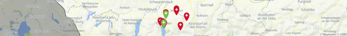 Kartenansicht für Apotheken-Notdienste in der Nähe von Kirchham (Gmunden, Oberösterreich)